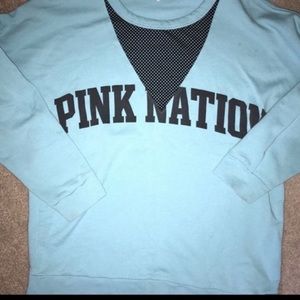 Pink Victoria’s Secret Aqua Sweatshirt